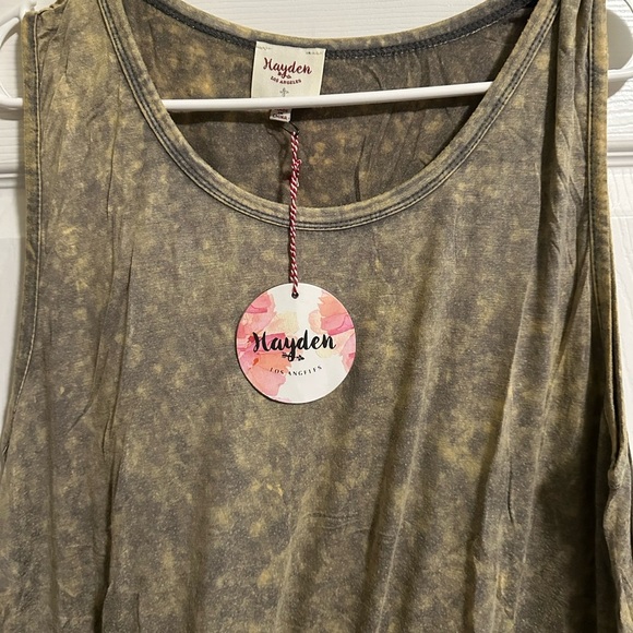 Hayden Sleeveless Dress Gray Marbled/Tie Dye Look with Gray trim NWT Size: XL - Picture 2 of 3